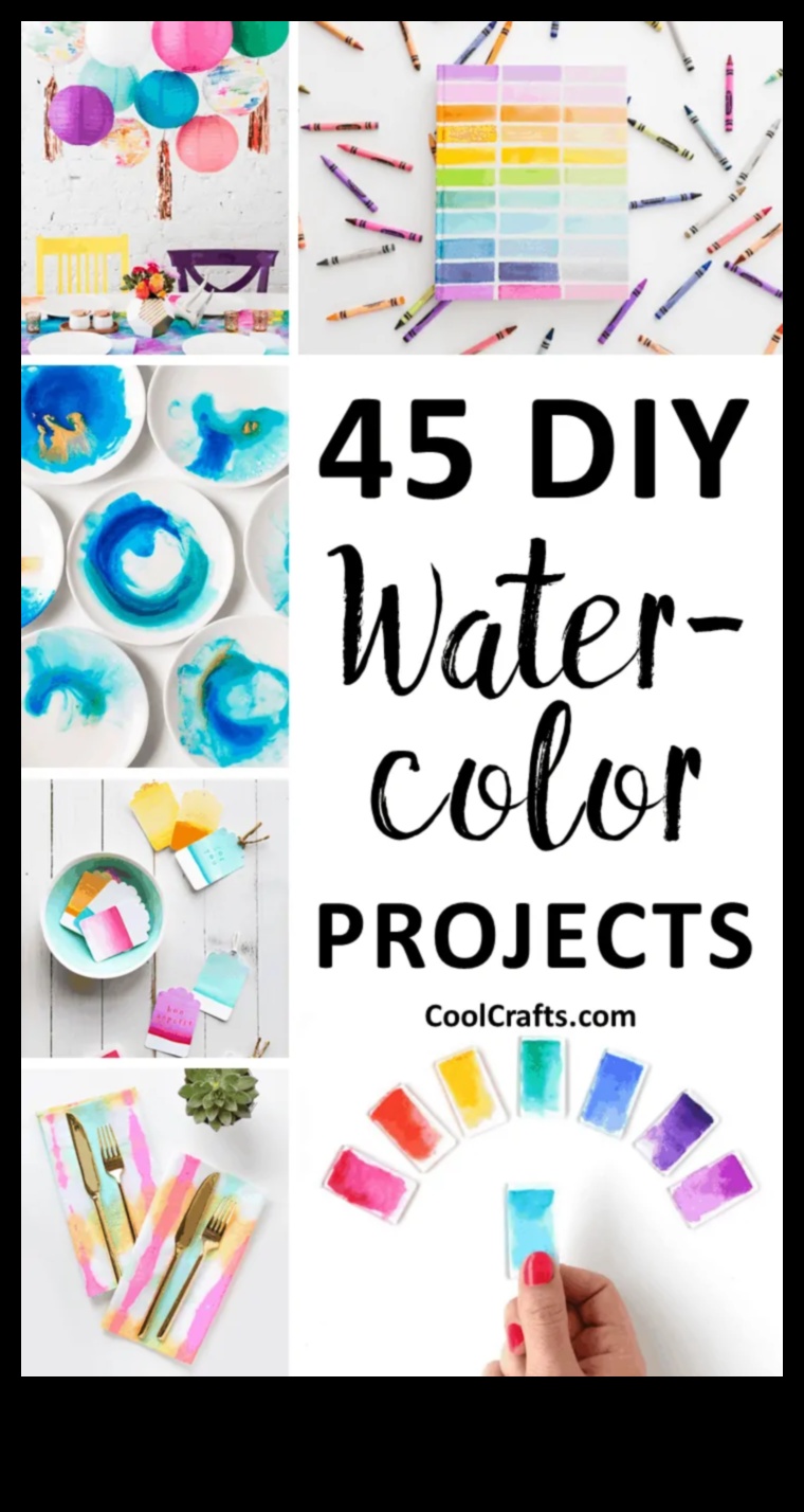 יצירה עם אבקת צבעי מים: השגת אפקטים ייחודיים ועדינים