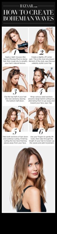 גלים ושכבות המשך: יצירת מרקם בשיער באורך בינוני